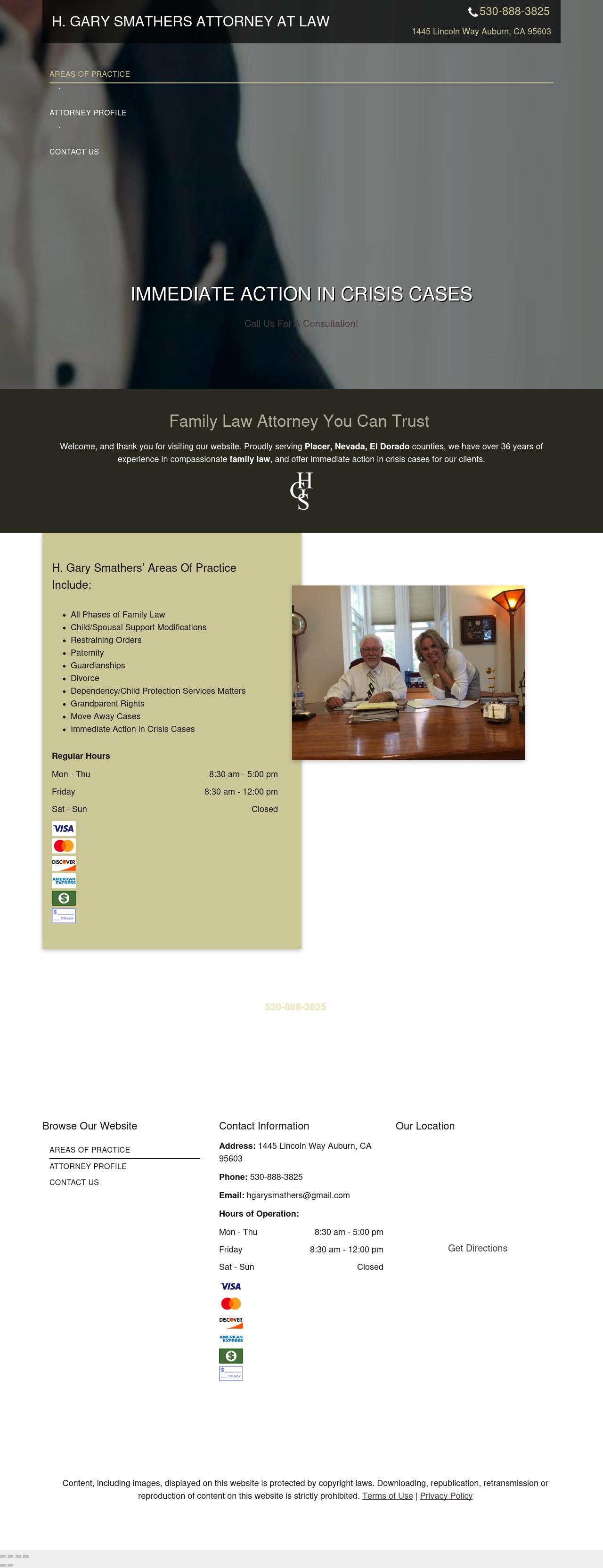 Smathers H Gary Attorney At Law - Auburn CA Lawyers