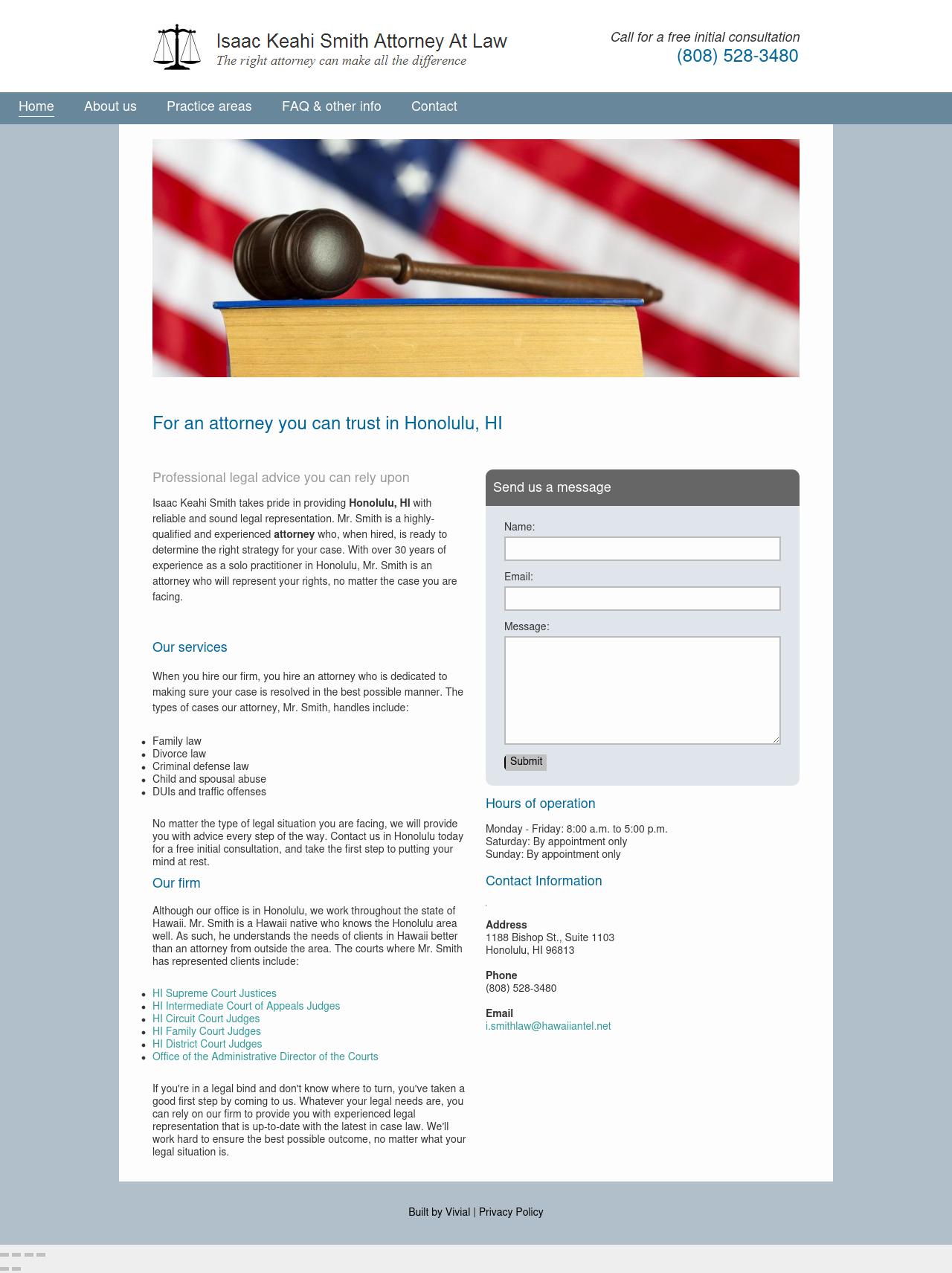 Smith Isaac Keahi Attorney at Law - Honolulu HI Lawyers