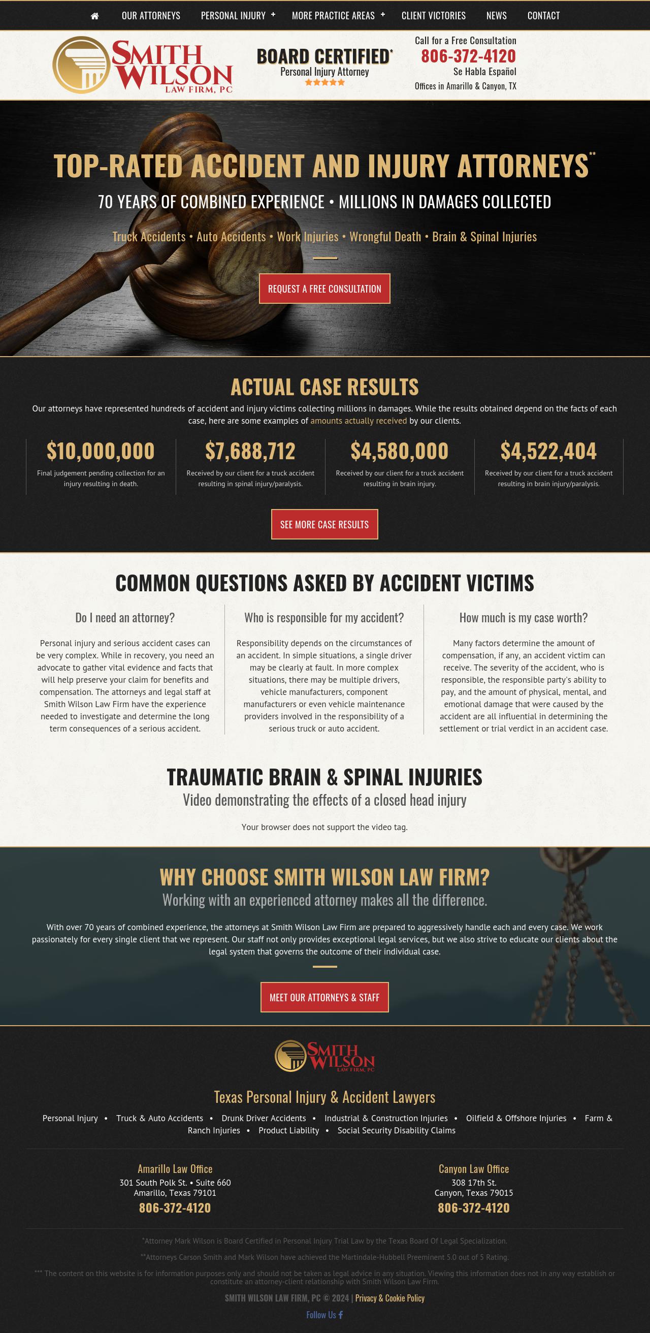 Smith Wilson Law Firm - Canyon TX Lawyers
