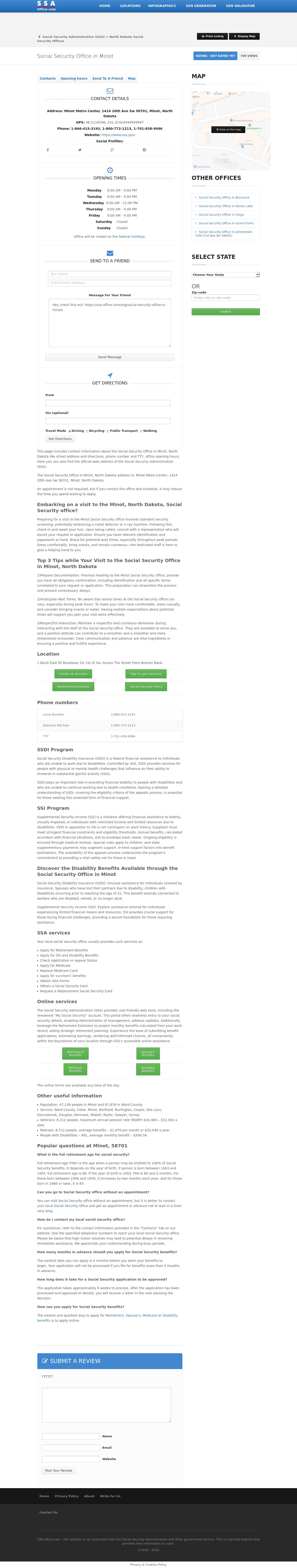 Social Security Office in Minot - Minot ND Lawyers