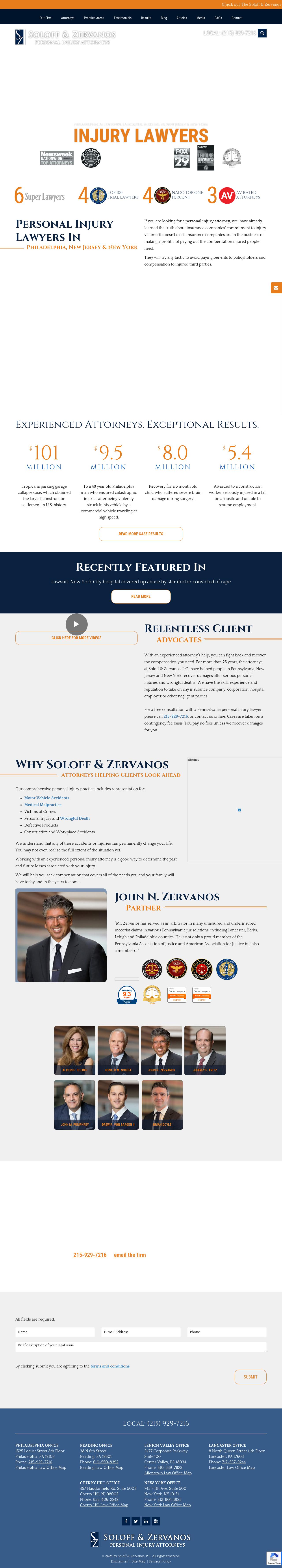 Soloff & Zervanos, P.C. - Allentown PA Lawyers