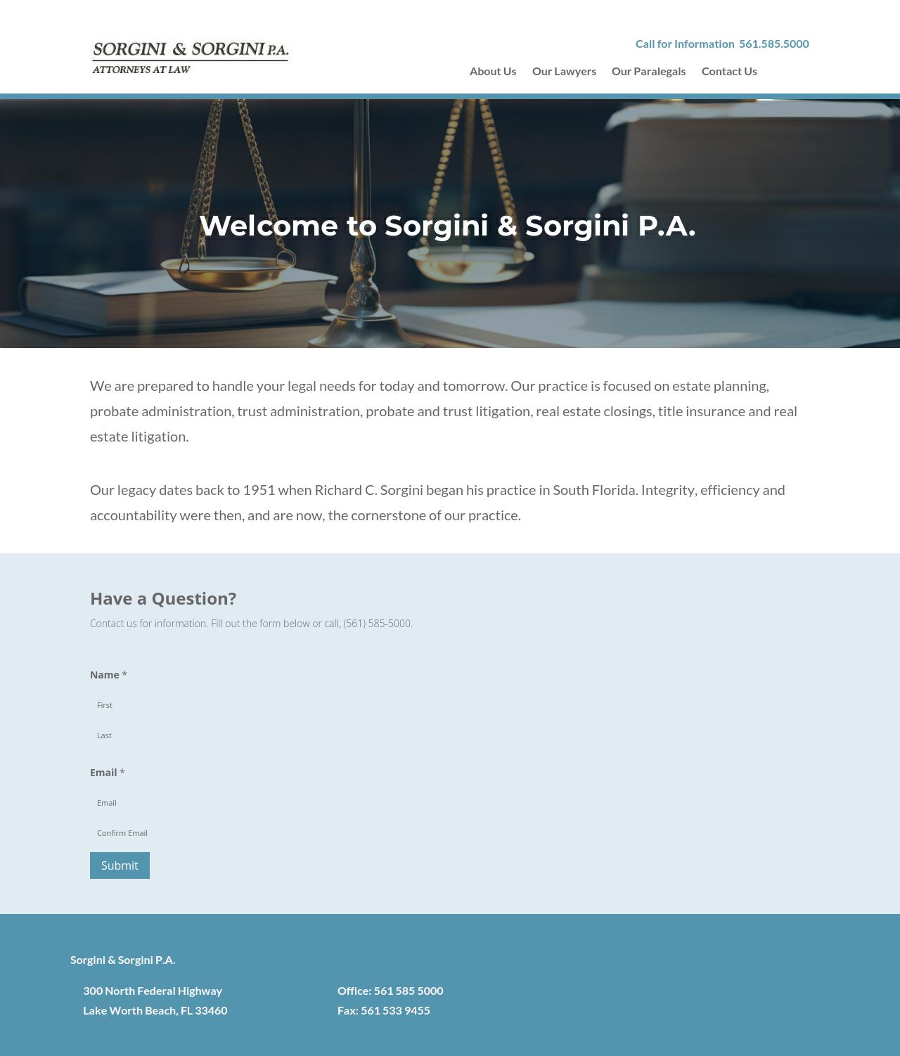 Sorgini & Sorgini PA - Lake Worth FL Lawyers