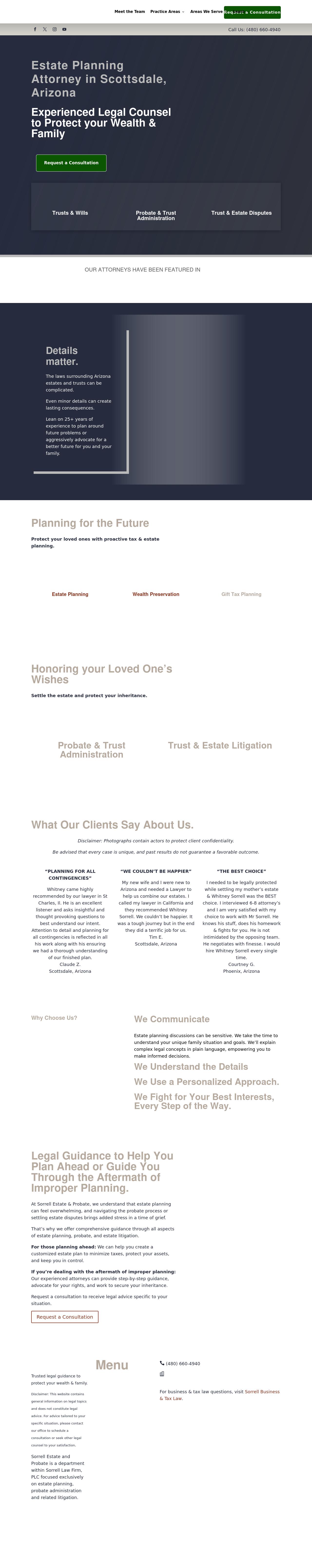 Sorrell Estate & Probate Attorneys - Scottsdale AZ Lawyers