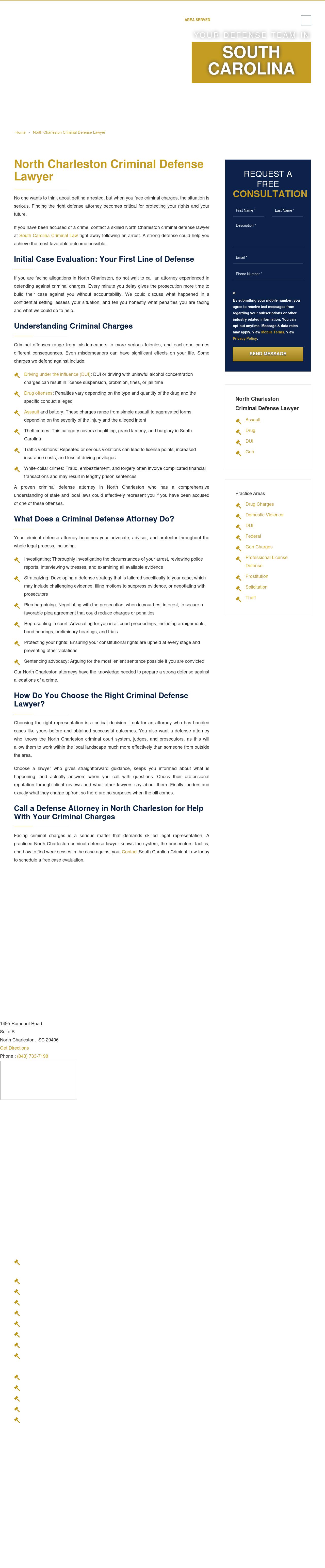 South Carolina Criminal Law: Dayne Phillips - North Charleston SC Lawyers