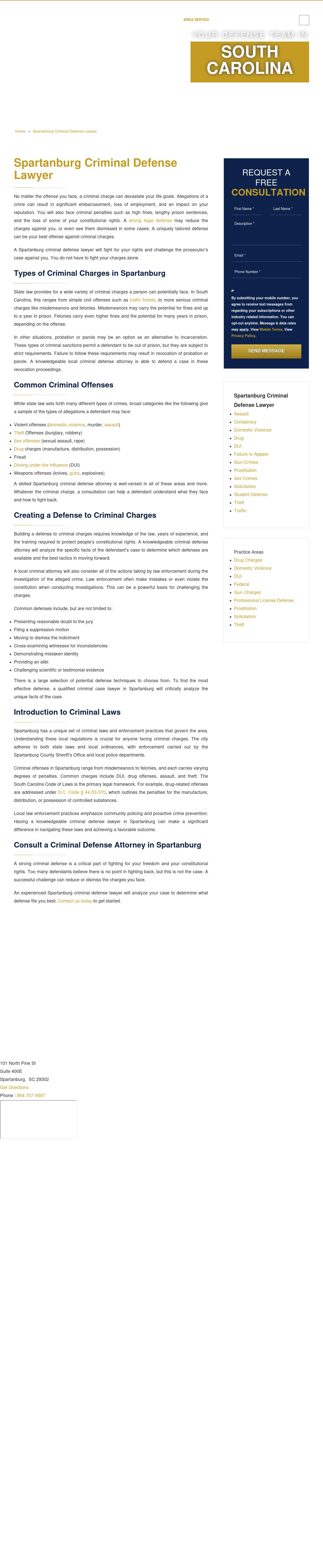 South Carolina Criminal Law: Dayne Phillips - Spartanburg SC Lawyers