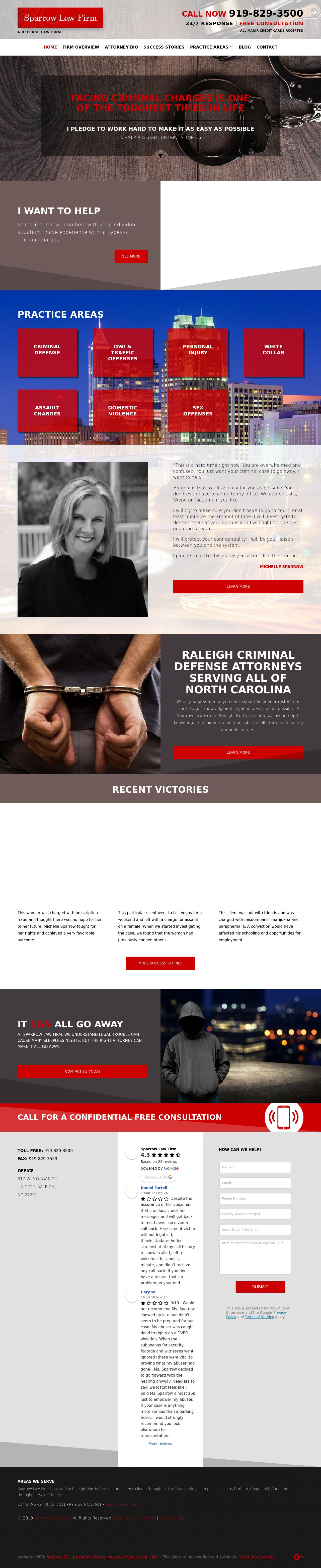 Sparrow Law Firm - Raleigh NC Lawyers