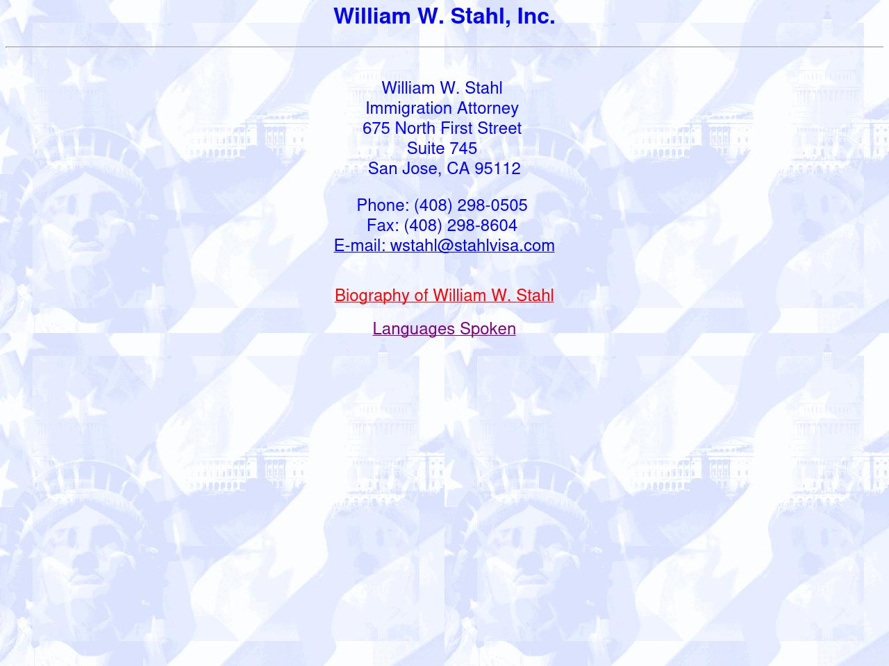 Stahl William W Inc - San Jose CA Lawyers