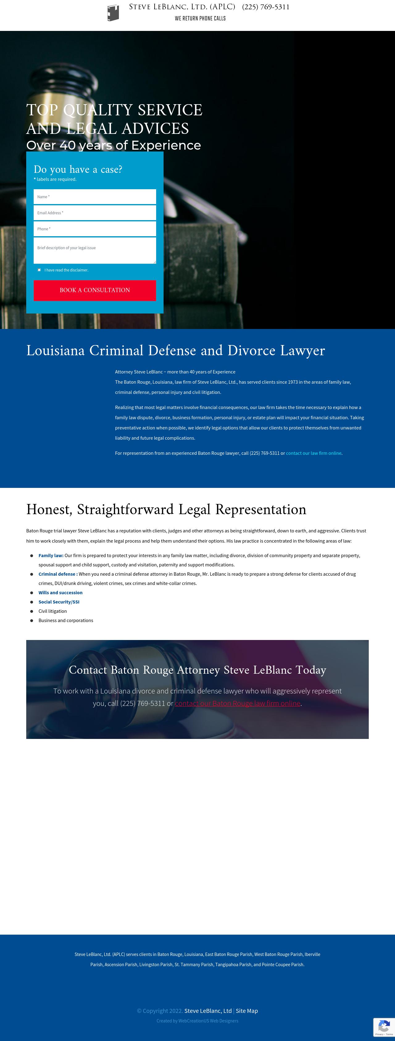 Steve LeBlanc, Ltd. (APLC) - Baton Rouge LA Lawyers