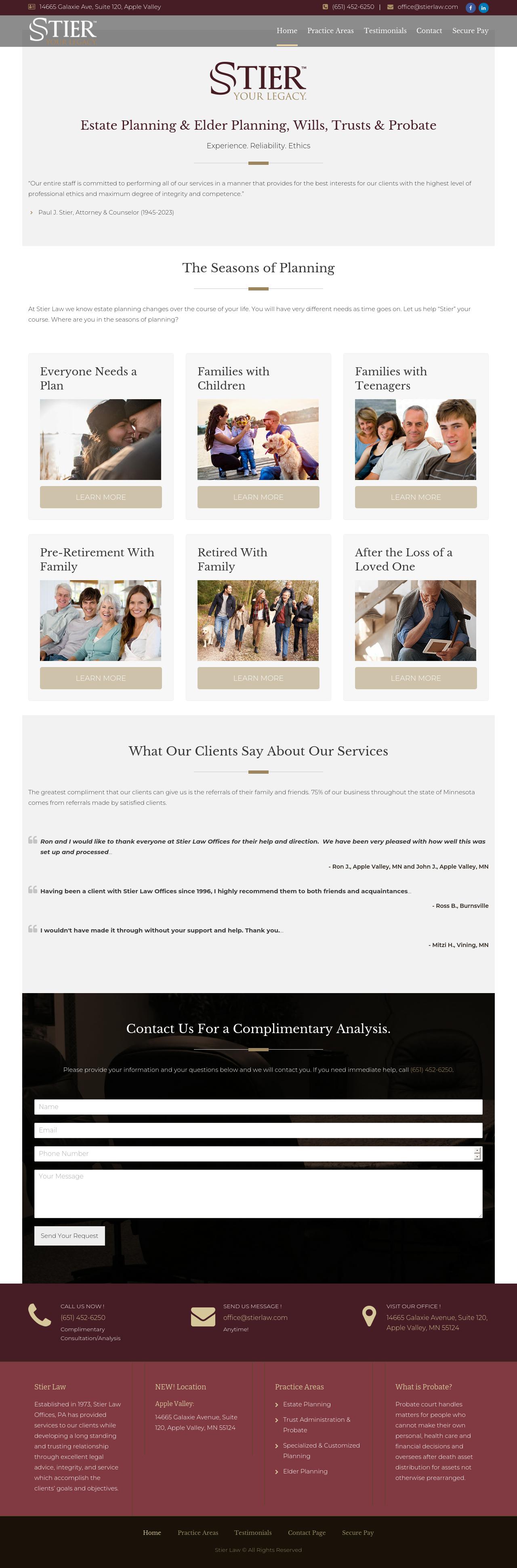 Stier Law Offices PA - Saint Paul MN Lawyers