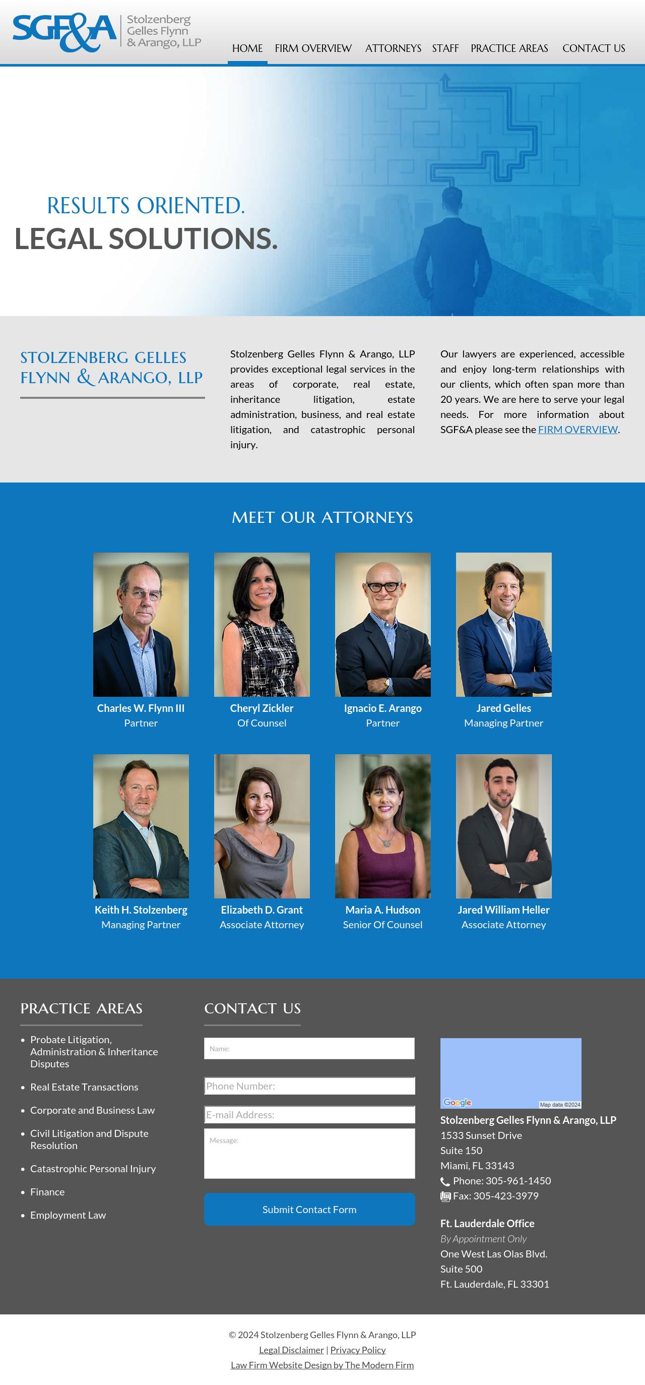 Stolzenberg Gelles Flynn & Arango, LLP - Miami FL Lawyers