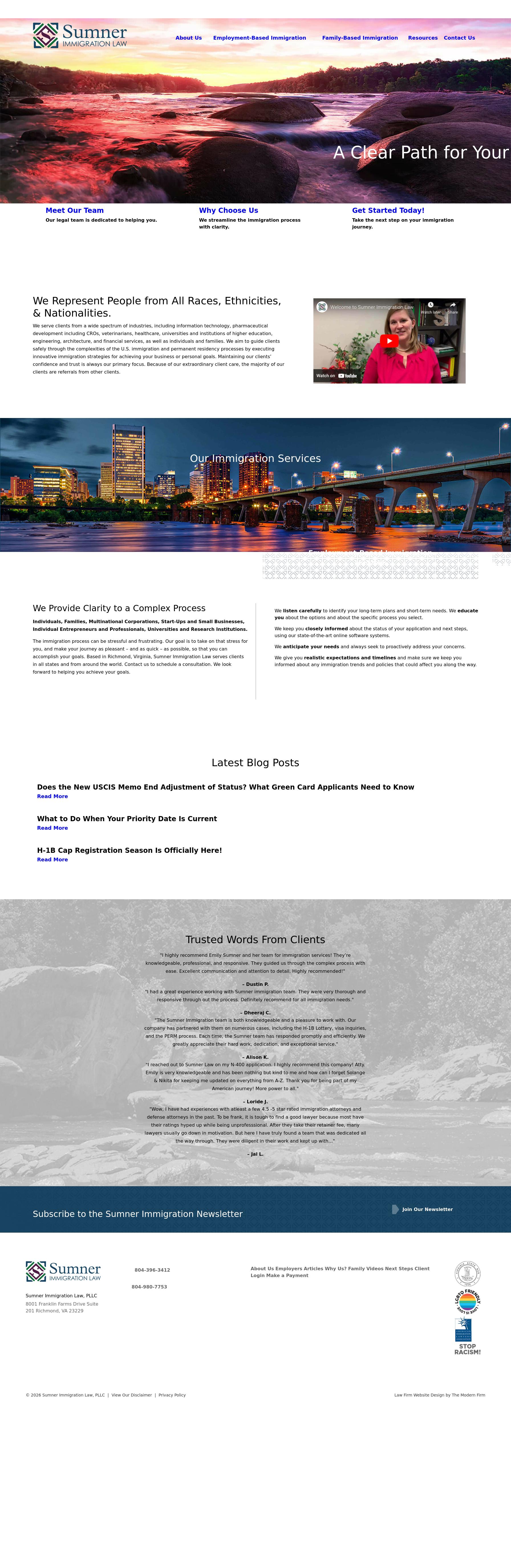 Sumner Immigration Law, PLLC - Richmond VA Lawyers