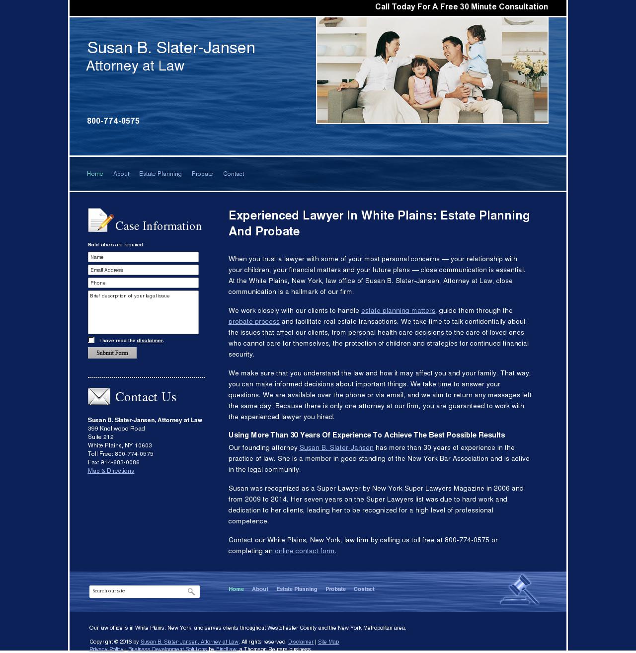 Susan B. Slater-Jansen, Attorney at Law - White Plains NY Lawyers