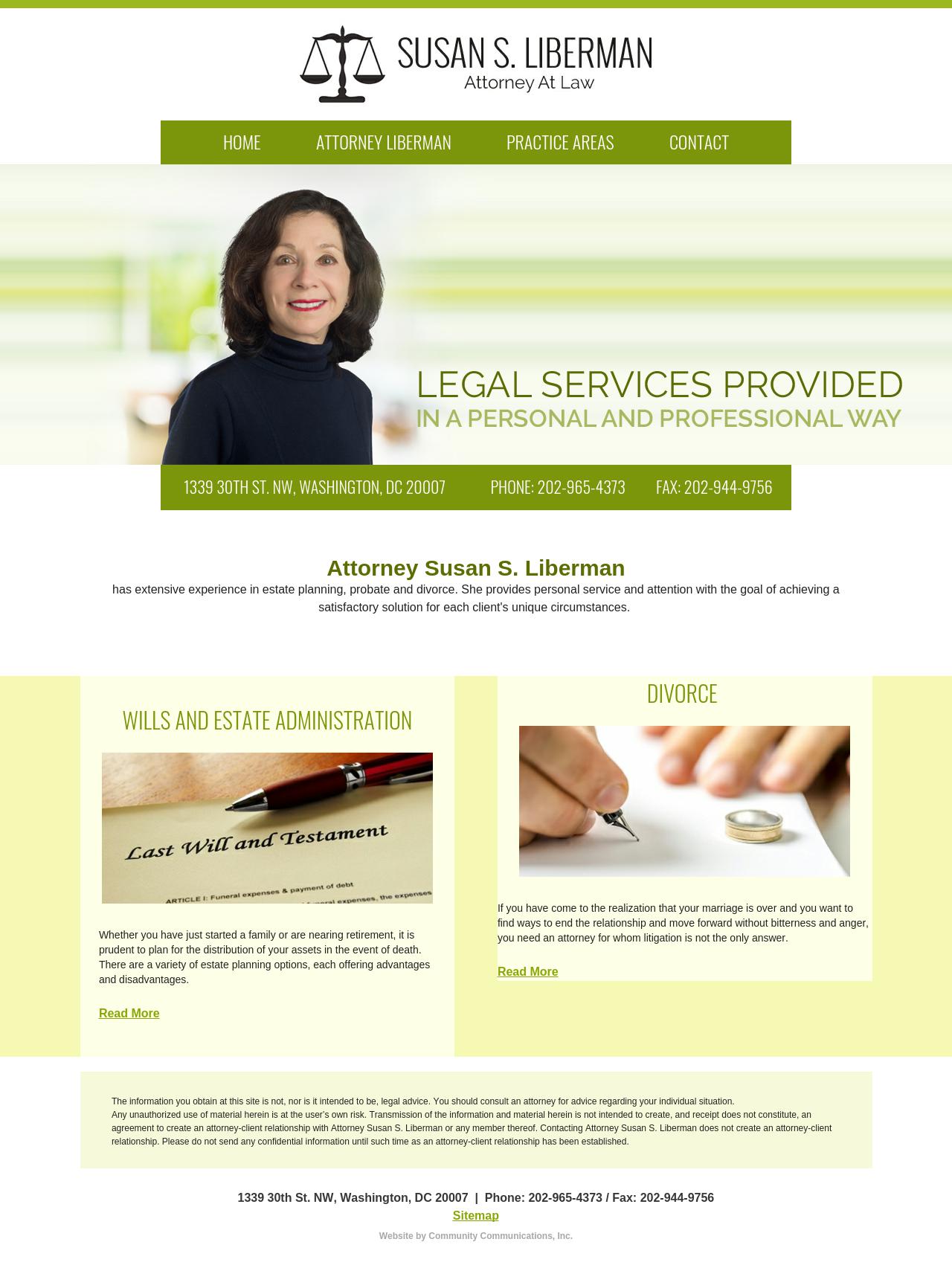 Susan S. Liberman, Attorney at Law - Washington DC Lawyers