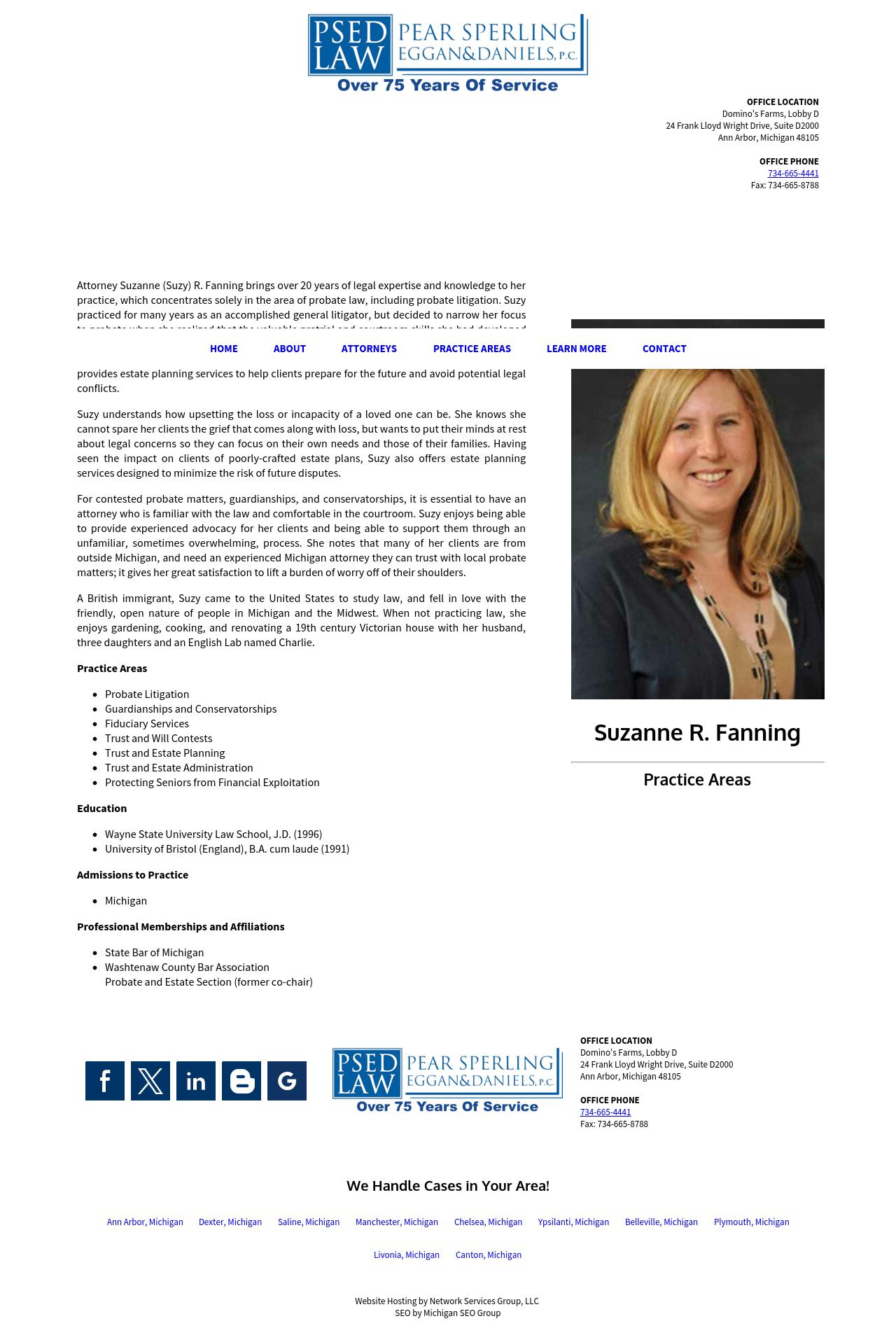Suzanne R. Fanning PLLC - Ann Arbor MI Lawyers