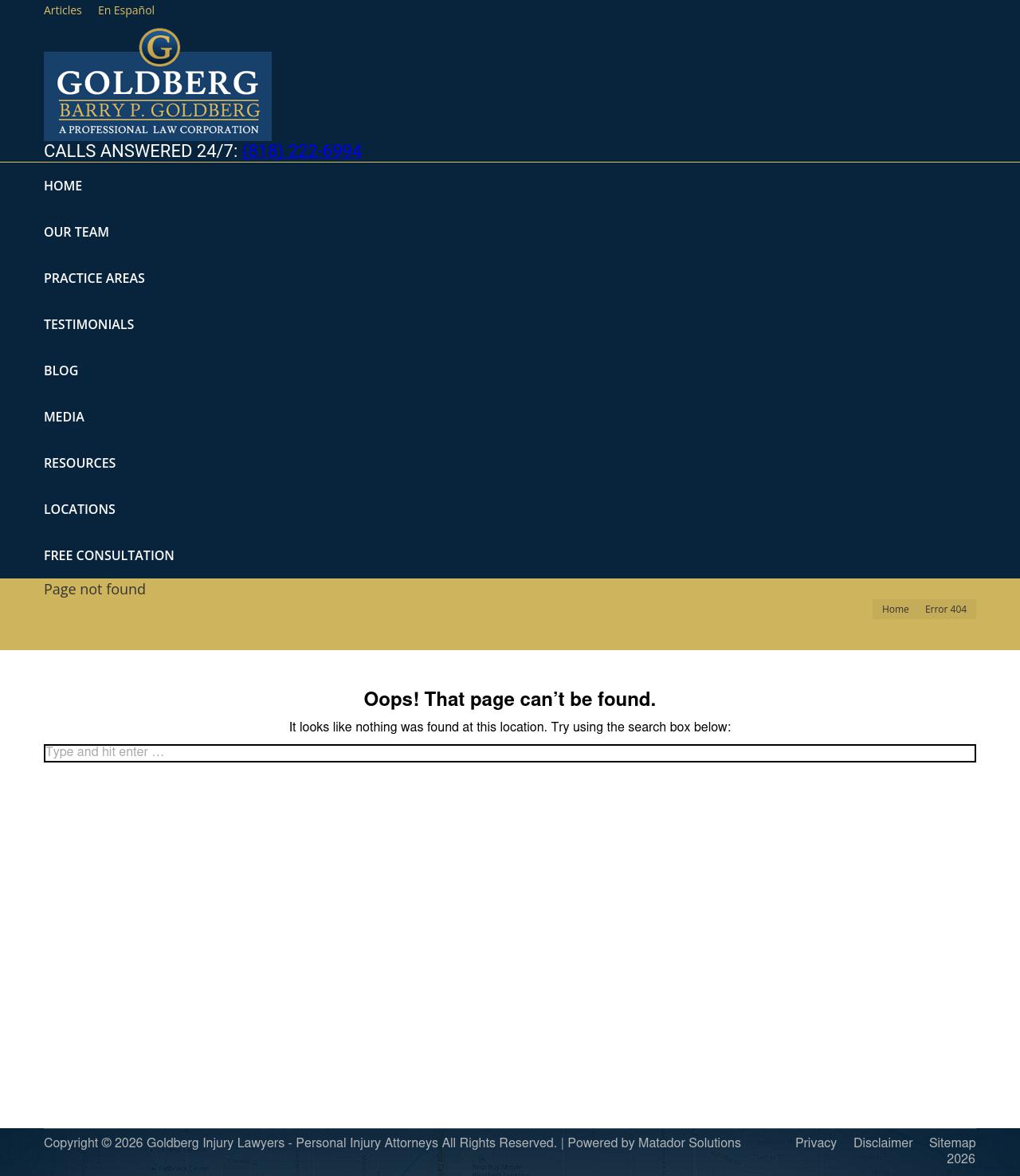 Goldberg Injury Lawyers Sylmar - Sylmar CA Lawyers