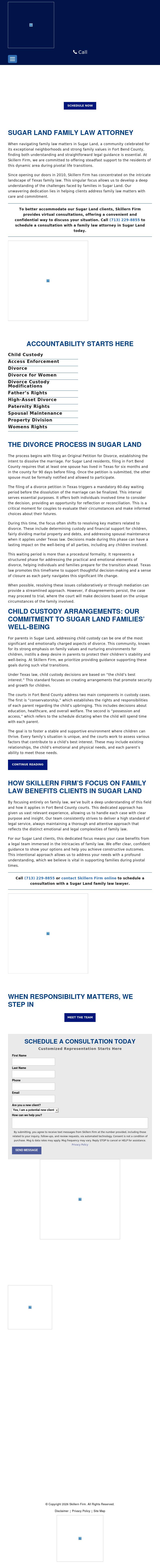 Skillern Firm Divorce & Child Custody Lawyers - Sugar Land TX Lawyers