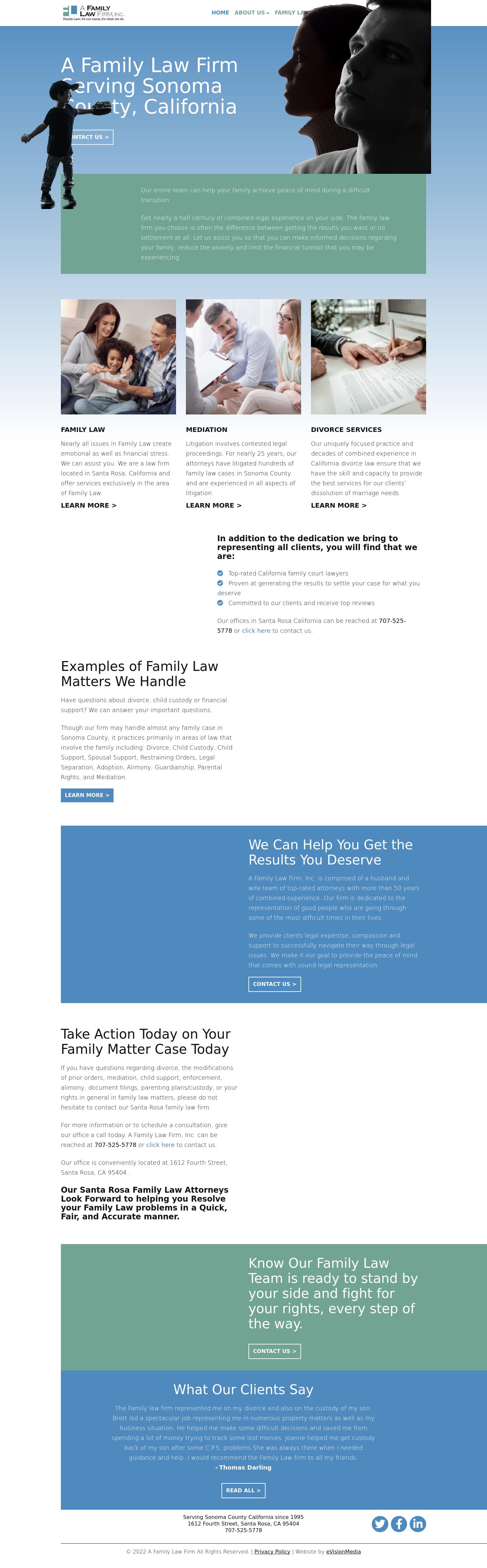 A Family Law Firm Inc - Santa Rosa CA Lawyers