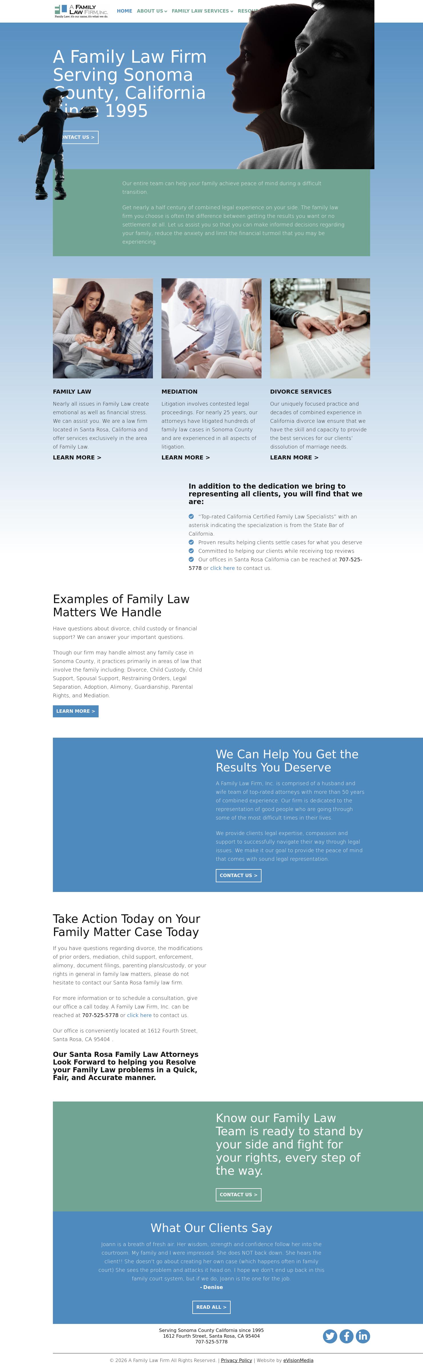 A Family Law Firm Inc - Santa Rosa CA Lawyers
