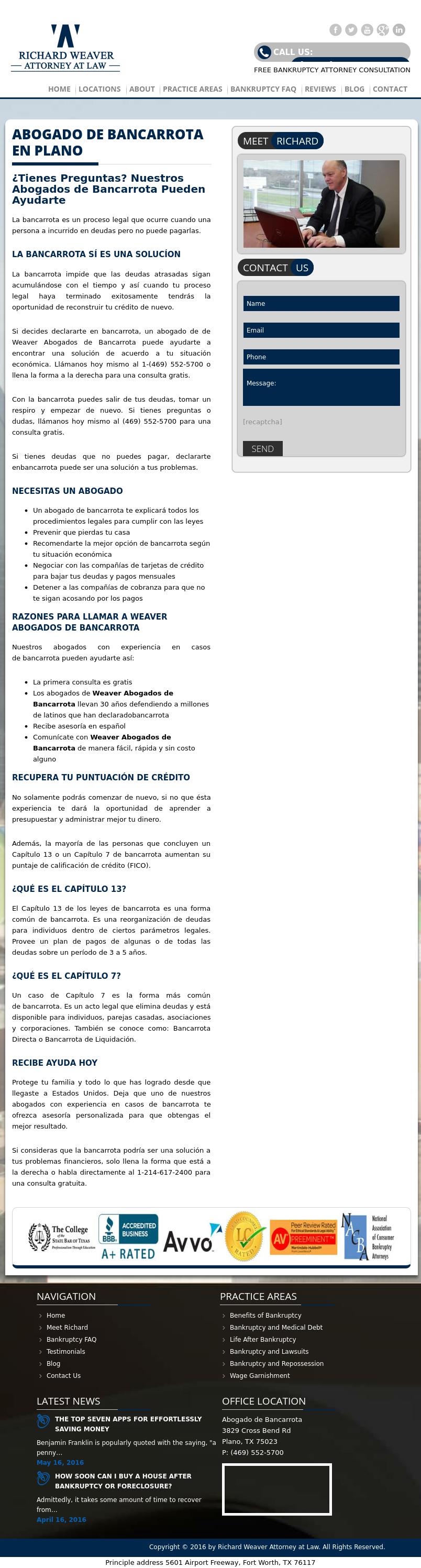 Abogado De Bancarrota - Plano TX Lawyers