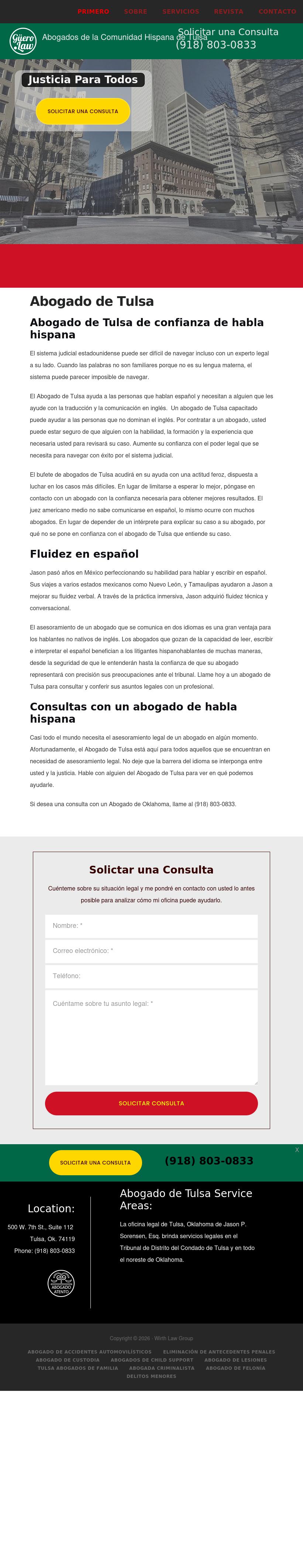 Abogado de Tulsa - Tulsa OK Lawyers