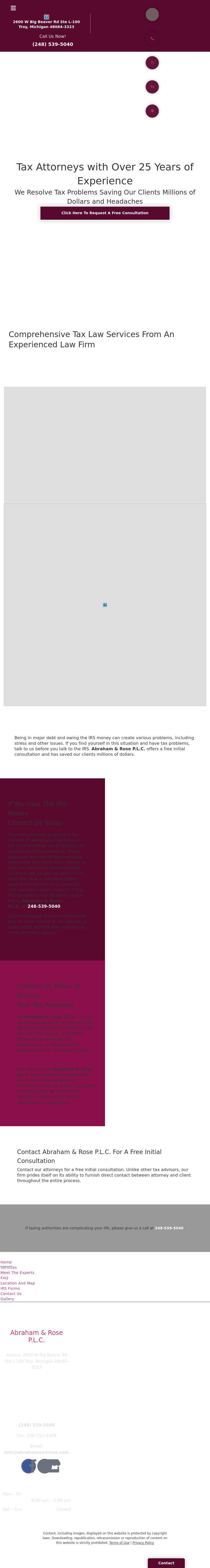 Abraham & Rose PLC - Troy MI Lawyers