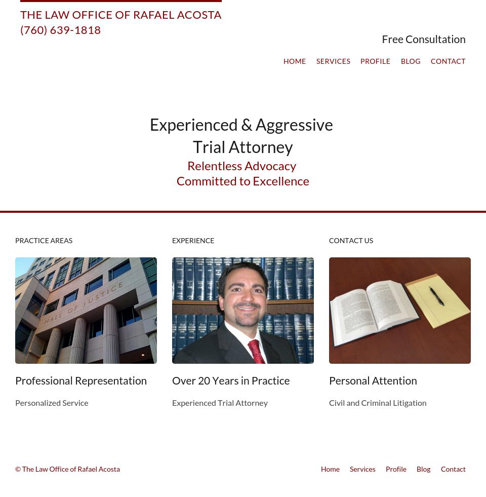 Acosta, Rafael Jr - Vista CA Lawyers