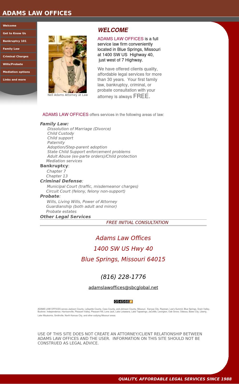 Adams Law Offices - Lees Summit MO Lawyers