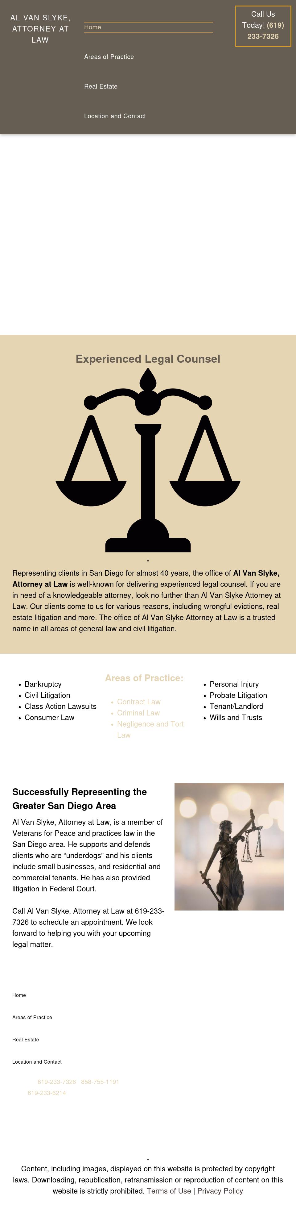 Al Van Slyke - San Diego CA Lawyers
