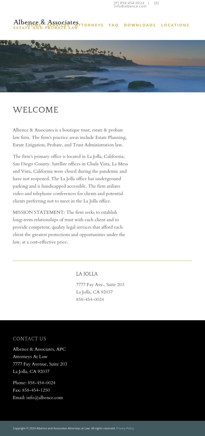 Albence & Associates - La Jolla CA Lawyers
