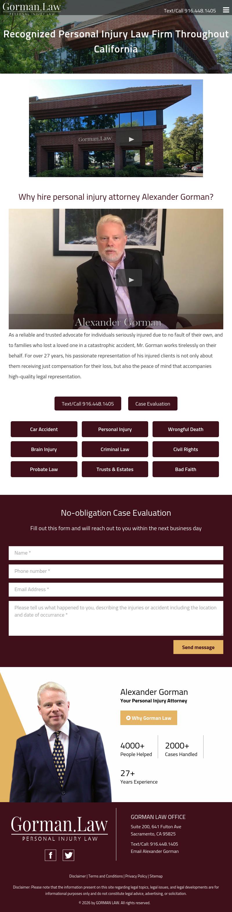 Gorman Law - Sacramento CA Lawyers