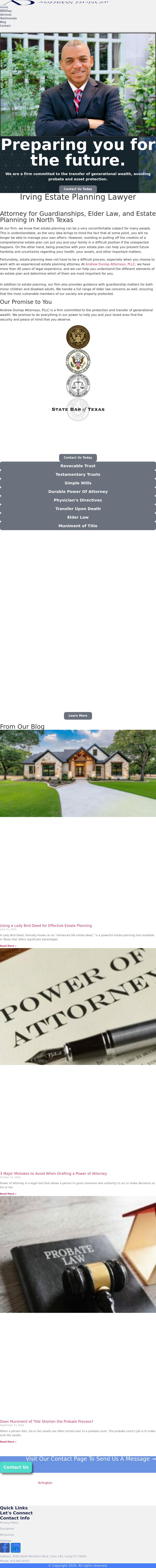 Andrew Dunlap Attorneys, PLLC - Irving TX Lawyers