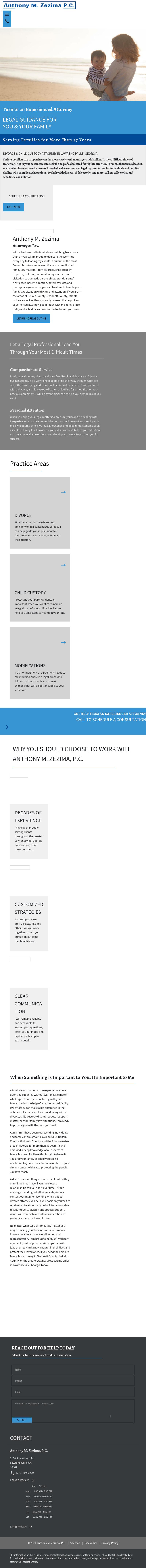 Anthony M. Zezima, P.C. - Atlanta GA Lawyers