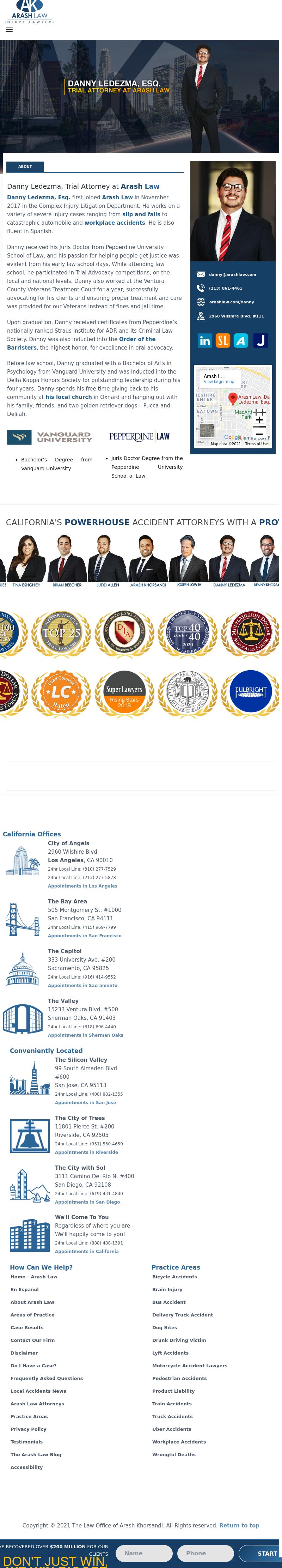 Danny Ledezma - Los Angeles CA Lawyers