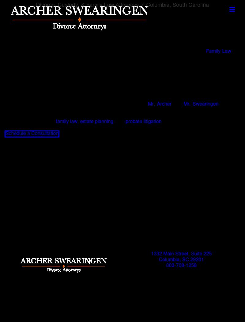 Archer Swearingen Divorce Attorneys - Columbia SC Lawyers