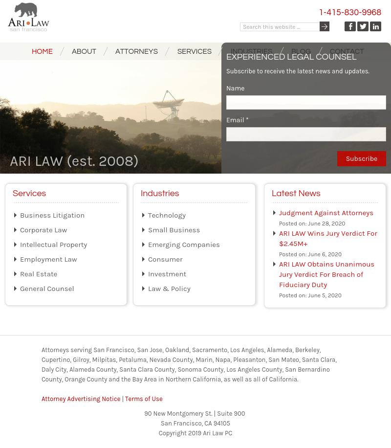 Ari Law PC - San Francisco CA Lawyers