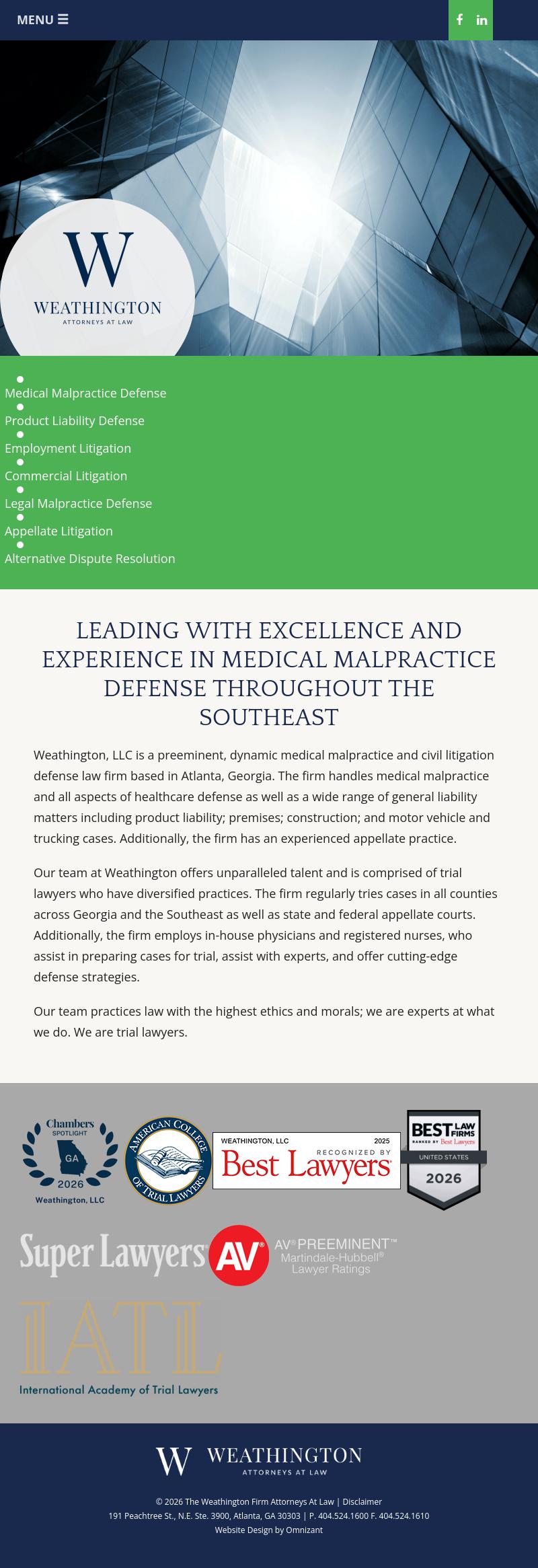 The Weathington Firm Attorneys At Law - Atlanta GA Lawyers