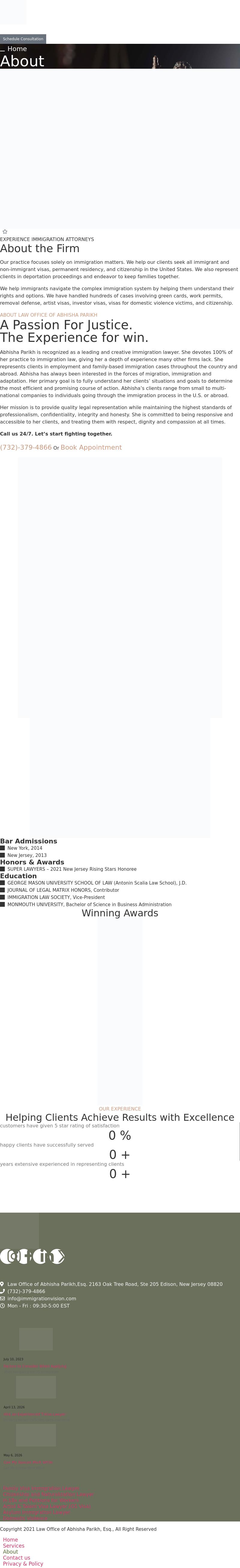 Law Office of Abhisha Parikh - Iselin NJ Lawyers