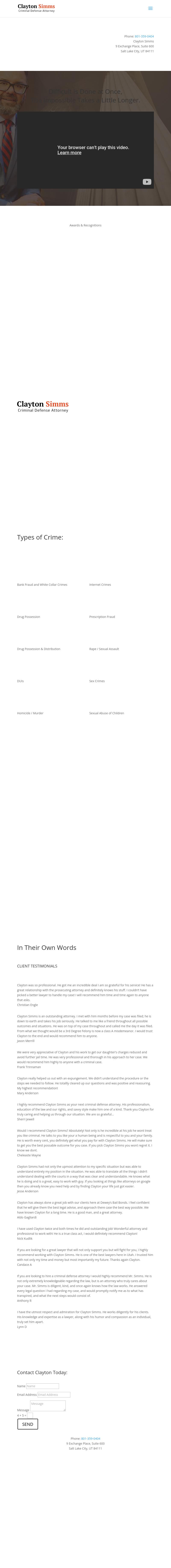 Attorney Clayton Simms - Salt Lake City UT Lawyers