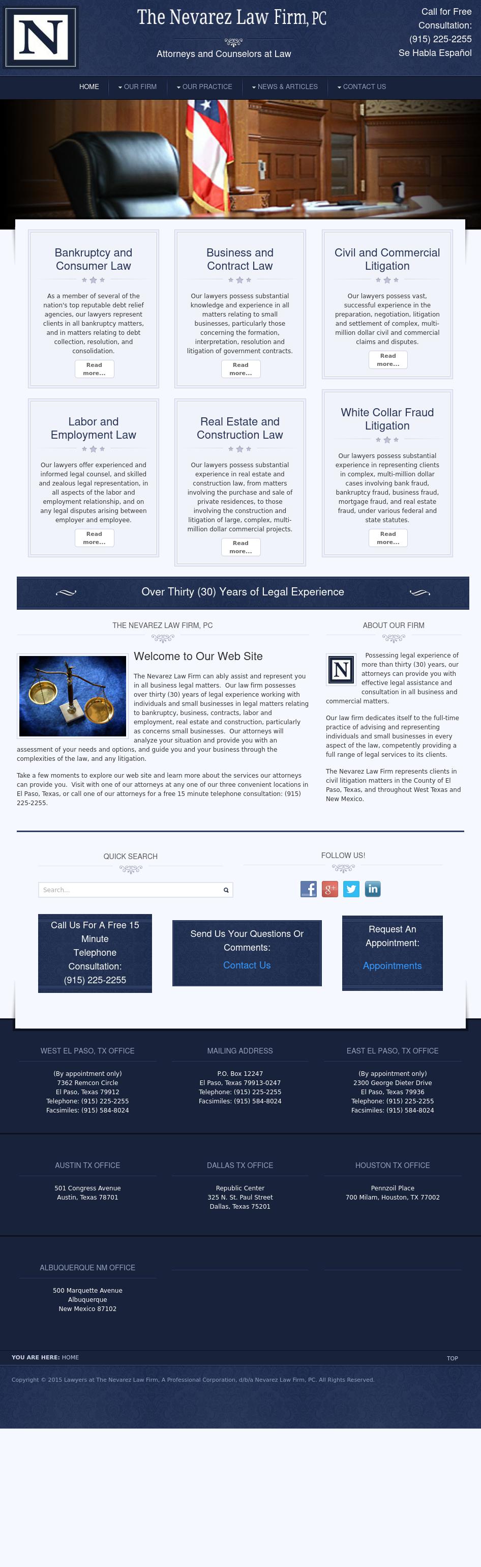 The Nevarez Law Firm - El Paso TX Lawyers