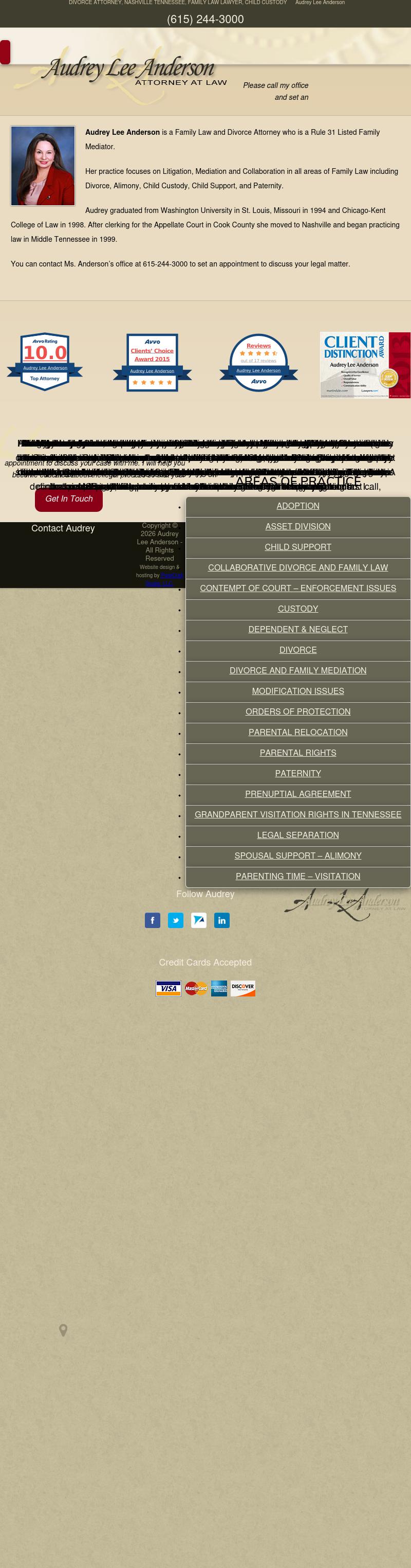 Audrey Lee Anderson Atty At Law - Nashville TN Lawyers