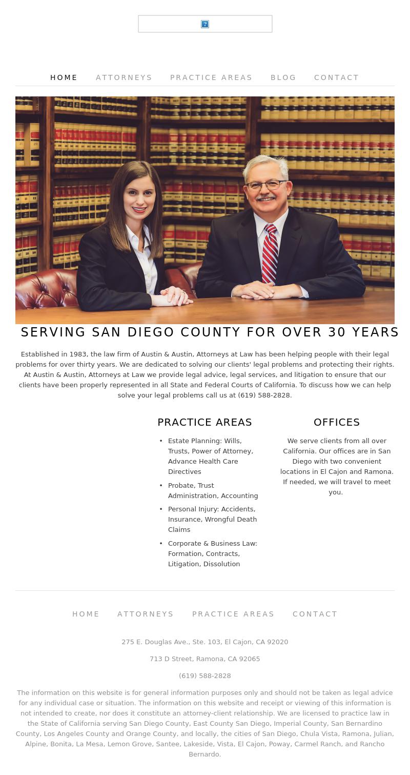 Austin & Austin - El Cajon CA Lawyers