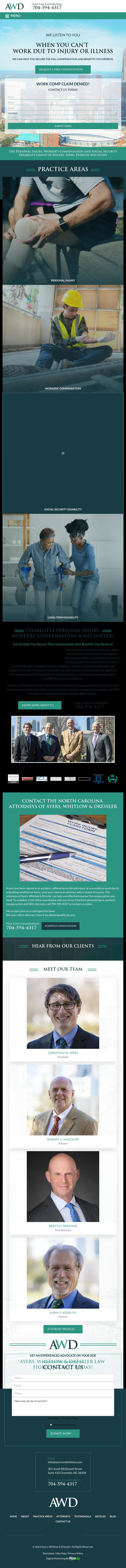 Ayers, Whitlow & Dressler - Charlotte NC Lawyers