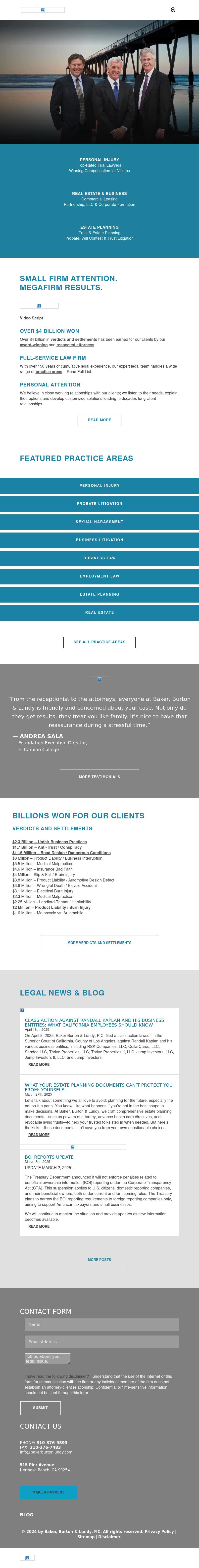 Baker, Burton & Lundy - Hermosa Beach CA Lawyers