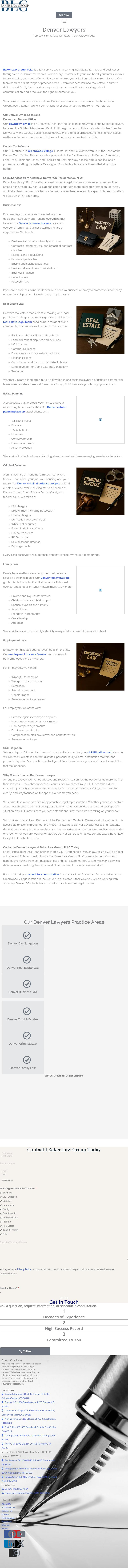 Baker Law Group, PLLC - Denver CO Lawyers