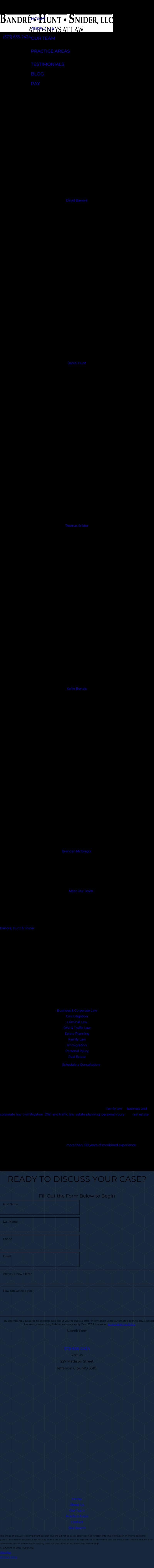 Bandré Hunt & Snider, LLC. - Jefferson City MO Lawyers