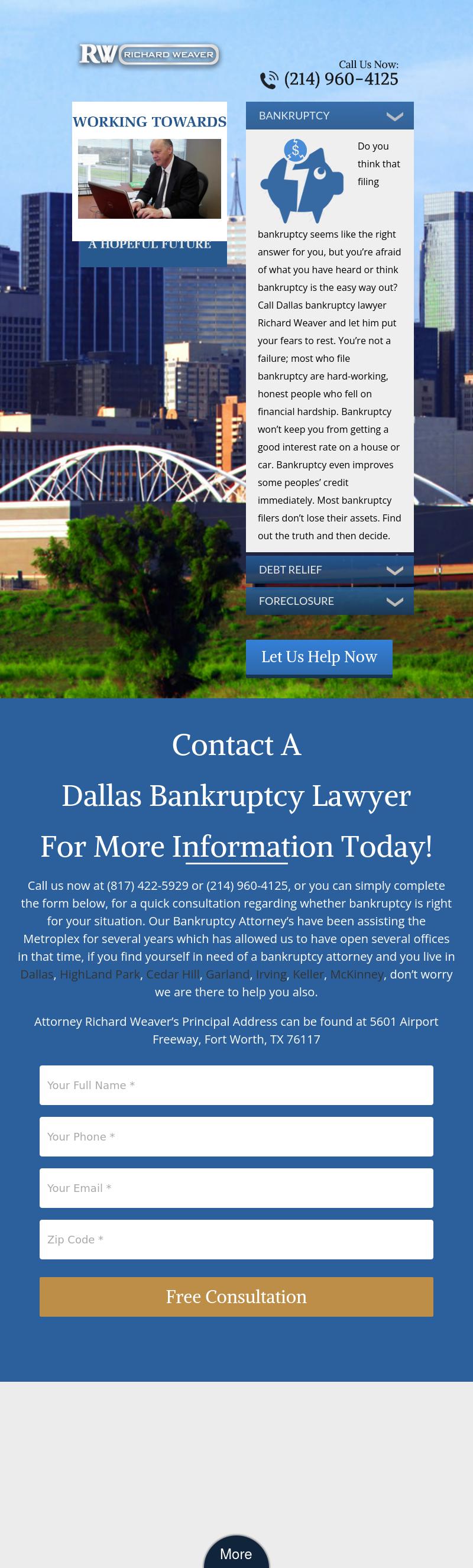 Bankruptcy Attorney Richard Weaver & Associates - Fort Worth TX Lawyers