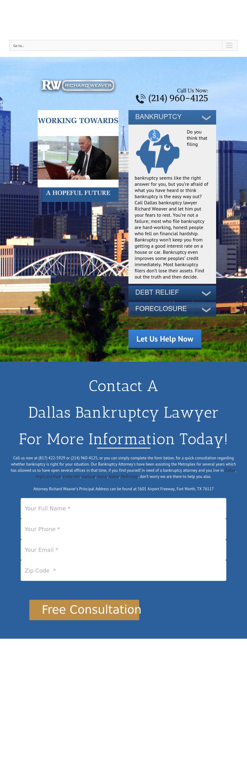 Bankruptcy Attorney Richard Weaver & Associates - Fort Worth TX Lawyers