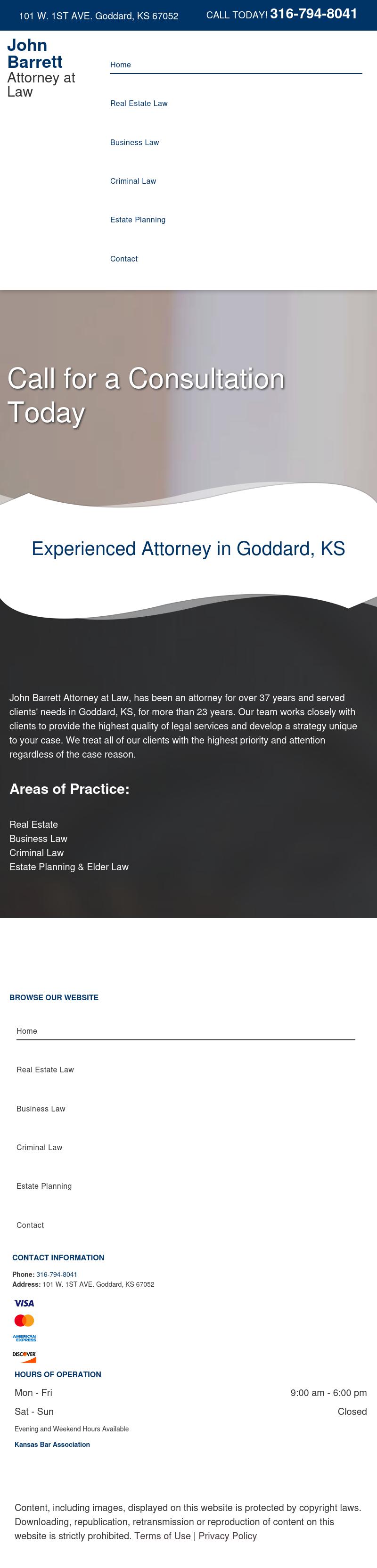 Barrett John B Attorney at Law - Goddard KS Lawyers