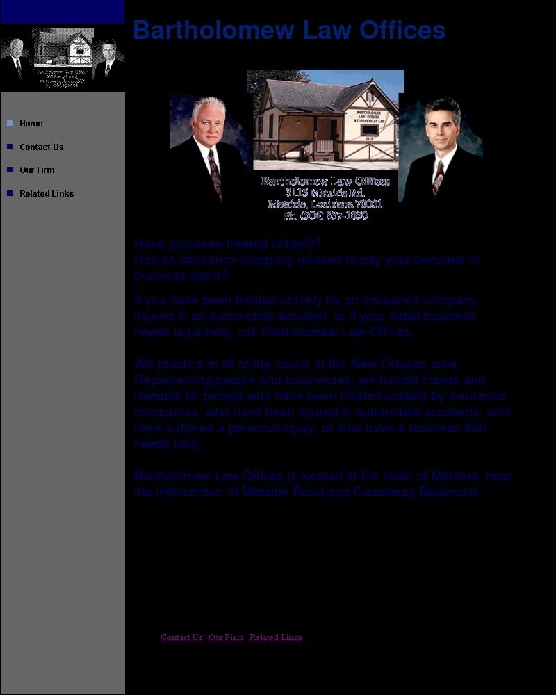 Bartholomew, Harold S - Metairie LA Lawyers