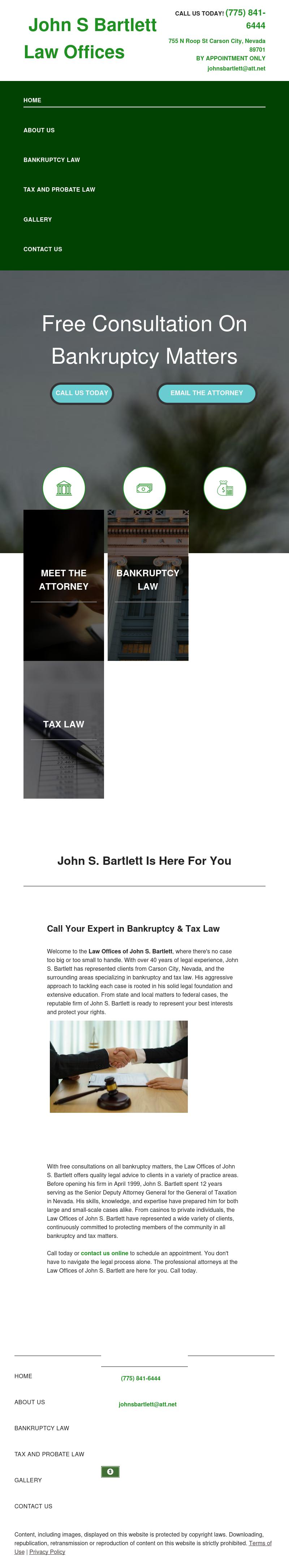 Bartlett John Law Offices - Carson City NV Lawyers